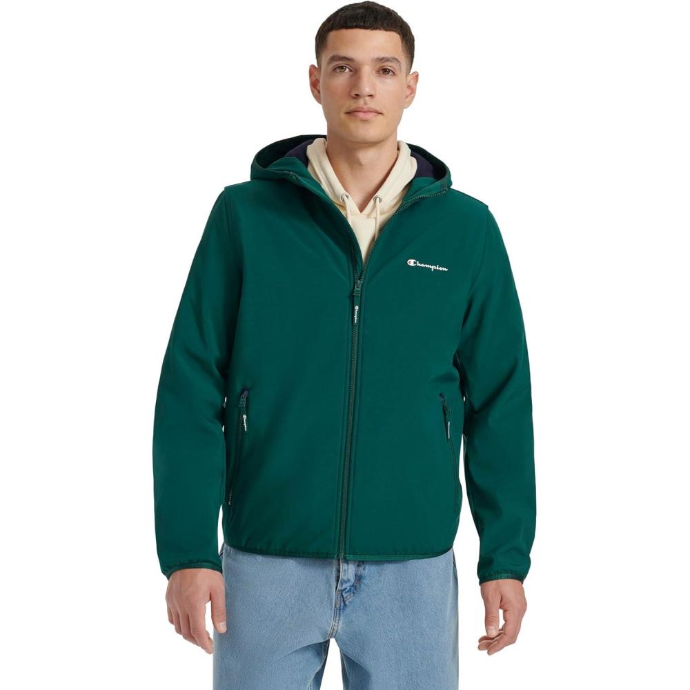 imageChampion Mens Lightweight Active Soft Shell Jacket With HoodRainforest