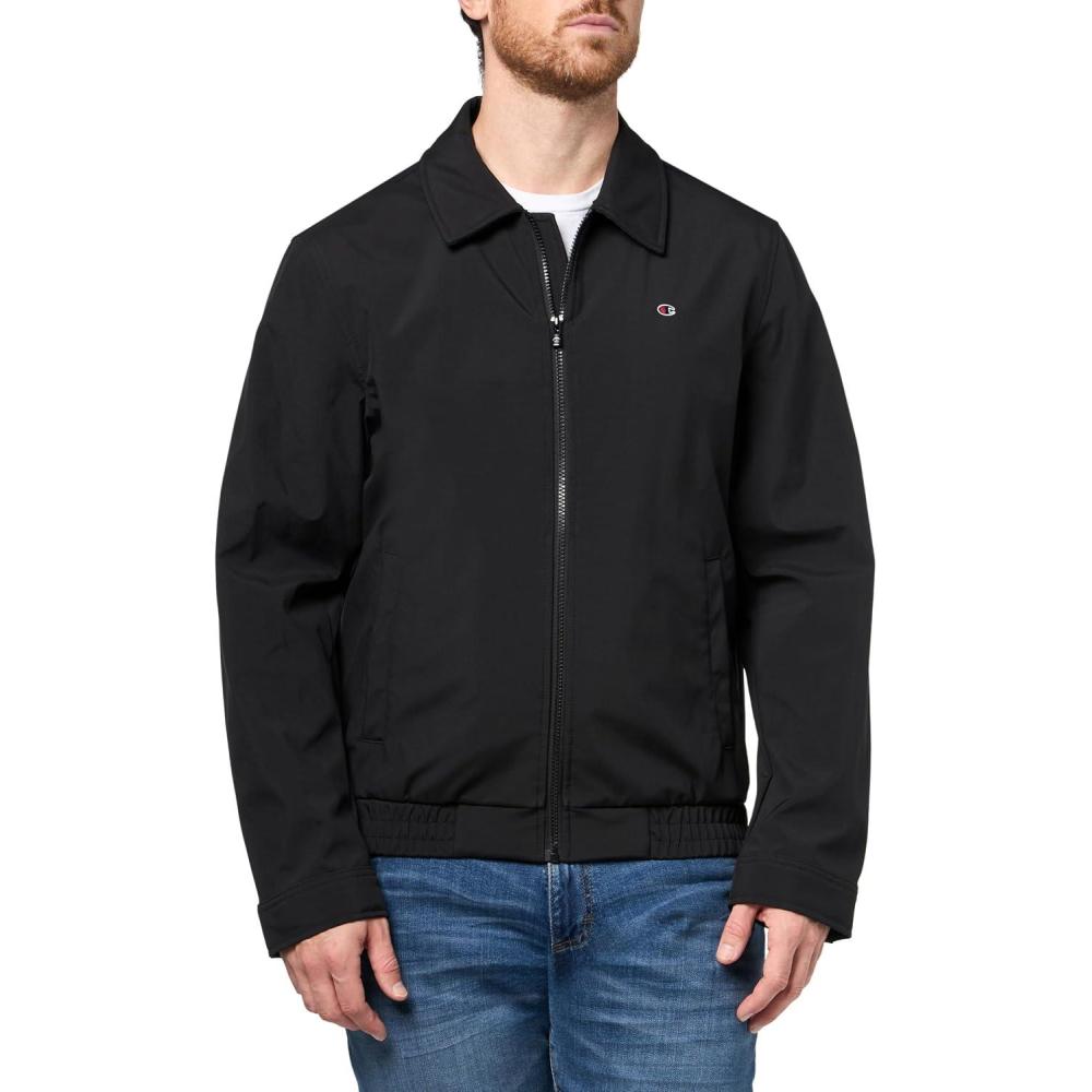 imageChampion mens Lightweight Laydown Collar JacketBlack