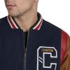 imageChampion mens Letterman Varsity Bomber Jacket With PatchesNavyMustard