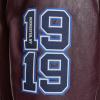 imageChampion mens Letterman Varsity Bomber Jacket With PatchesWine