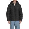 imageChampion mens Reversible Box Quilted Hooded JacketBlackBurgundy
