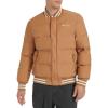 imageChampion mens Varsity Bomber Puffer JacketTobacco