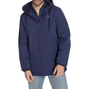 imageChampion mens Midlength Soft Shell Performance Jacket With Sherpa LiningPeacoat Flex Tech
