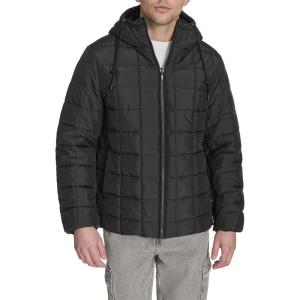 imageChampion mens Reversible Box Quilted Hooded JacketBlackBlack