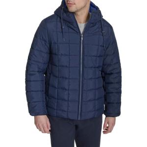 imageChampion mens Reversible Box Quilted Hooded JacketNavyRoyal Blue