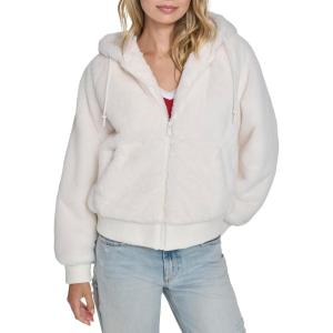 imageChampion womens Faux Fur Hoody Bomber JacketCream