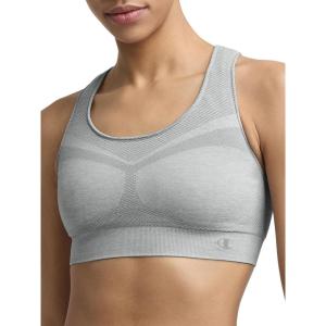 image:imageChampion Womens Sports Bra Infinity Racerback Moderate Support Seamless Sports Bra for WomenOxford Grey Heather