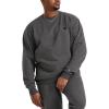 image:imageChampion Mens Mens Crewneck Fleece Sweatshirt Standard Fit Midweight C Logo Available in Regular and Big amp TallGranite Heather  C Logo