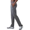 image:imageChampion Mens OpenBottom Lounge Pants Standard Fit Lightweight Available in Regular and Big amp TallGranite Heather  C Patch Logo