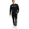 image:imageChampion Mens Powerblend Fleece JoggersBlack  Classic Script Logo