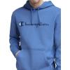 image:imageChampion Mens Pullover Fleece Hoodie Standard Fit Midweight Script Logo Available in Regular and Big amp TallCoastal Fjord  Classic Script Logo