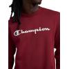 image:imageChampion mens Crewneck Sweatshirt Powerblend Fleece Hoodie Sweatshirt for Men Script Logo Reg Or Big amp TallPomegranate  Classic Script Logo