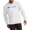 image:imageChampion mens Crewneck Sweatshirt Powerblend Fleece Hoodie Sweatshirt for Men Script Logo Reg Or Big amp TallWhite  Classic Script Logo