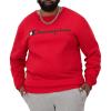 image:imageChampion mens Crewneck Sweatshirt Powerblend Fleece Hoodie Sweatshirt for Men Script Logo Reg Or Big amp TallTeam Red Scarlet  Classic Script Logo