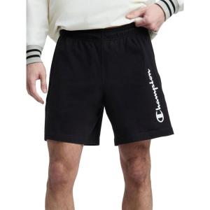 image:imageChampion Mens 7 amp 9 Lounge Shorts Standard Fit Lightweight Available in Regular and Big amp TallBlack  Script Logo