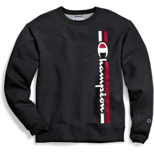 image:imageChampion Mens Mens Crewneck Fleece Sweatshirt Standard Fit Midweight C Logo Available in Regular and Big amp TallBkcblack