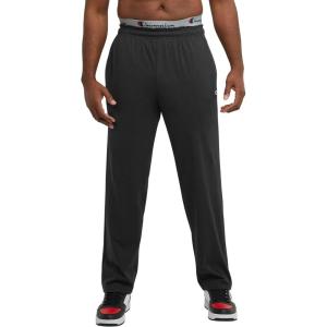 image:imageChampion Mens OpenBottom Lounge Pants Standard Fit Lightweight Available in Regular and Big amp TallBlack  Original