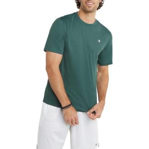 image:imageChampion Mens Tshirt Sport Tee Moisture Wicking Anti Odor Athletic Tshirt for Men Reg Or Big amp TallDark Green