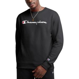 image:imageChampion mens Crewneck Sweatshirt Powerblend Fleece Hoodie Sweatshirt for Men Script Logo Reg Or Big amp TallBlack Script