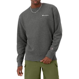 image:imageChampion mens Crewneck Sweatshirt Powerblend Fleece Hoodie Sweatshirt for Men Script Logo Reg Or Big amp TallGranite Heather Small  Small Script Logo