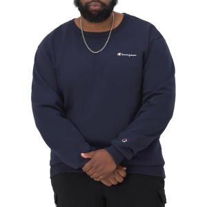 image:imageChampion mens Crewneck Sweatshirt Powerblend Fleece Hoodie Sweatshirt for Men Script Logo Reg Or Big amp TallNavy Small Script