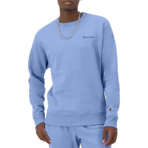 image:imageChampion mens Crewneck Sweatshirt Powerblend Fleece Hoodie Sweatshirt for Men Script Logo Reg Or Big amp TallPlaster Blue Small Script