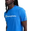 image:imageChampion Mens Classic Script Graphic Short Sleeve TShirt Standard Fit Script Logo Available in Regular and Big amp TallNebulas Blue