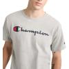 image:imageChampion Mens Classic Script Graphic Short Sleeve TShirt Standard Fit Script Logo Available in Regular and Big amp TallOxford Gray  Classic Script Logo