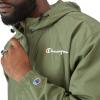 image:imageChampion Mens Jacket Stadium Fullzip Jacket Wind Resistant Water Resistant Jacket for MenCargo Olive Small  Small Script Logo