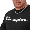 image:imageChampion Mens Long Sleeve Tshirt Classic Tshirt for Men Reg Or Big amp TallBlack  Classic Script Logo