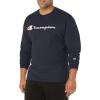 image:imageChampion Mens Long Sleeve Tshirt Classic Tshirt for Men Reg Or Big amp TallNavy  Classic Script Logo