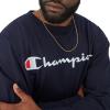 image:imageChampion Mens Long Sleeve Tshirt Classic Tshirt for Men Reg Or Big amp TallNavy  Classic Script Logo