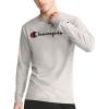 image:imageChampion Mens Long Sleeve Tshirt Classic Tshirt for Men Reg Or Big amp TallOxford Gray  Classic Script Logo