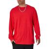 image:imageChampion Mens Long Sleeve Tshirt Classic Tshirt for Men Reg Or Big amp TallScarlet