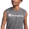 image:imageChampion Mens Muscle Tank Classic Graphic Muscle Tee Sleeveless Tshirt for Men Reg Or Big amp TallGranite Heather  Classic Script Logo