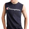 image:imageChampion Mens Muscle Tank Classic Graphic Muscle Tee Sleeveless Tshirt for Men Reg Or Big amp TallNavy  Classic Script Logo