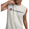image:imageChampion Mens Muscle Tank Classic Graphic Muscle Tee Sleeveless Tshirt for Men Reg Or Big amp TallOxford Gray  Classic Script Logo