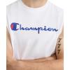 image:imageChampion Mens Muscle Tank Classic Graphic Muscle Tee Sleeveless Tshirt for Men Reg Or Big amp TallWhite  Classic Script Logo