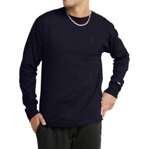 image:imageChampion Mens Long Sleeve Tshirt Classic Tshirt for Men Reg Or Big amp TallBlack