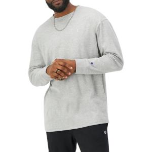 image:imageChampion Mens Long Sleeve Tshirt Classic Tshirt for Men Reg Or Big amp TallOxford Gray