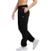image:imageChampion Womens CinchedBottom Fleece Sweatpants Oversized Fit MidweightBlack