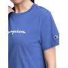 image:imageChampion Womens Classic Short Sleeve Graphic TShirt Standard Fit Script LogoCoastal Fjord