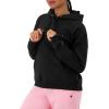 image:imageChampion Womens Hoodie Blank Canvas Powerblend Midweight Fleece Hoodie for WomenBlack  Embroidered Script Logo