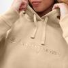 image:imageChampion Womens Hoodie Blank Canvas Powerblend Midweight Fleece Hoodie for WomenChampagne Frost  Embroidered Script Logo