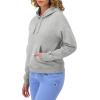 image:imageChampion Womens Hoodie Blank Canvas Powerblend Midweight Fleece Hoodie for WomenOxford Gray  Embroidered Script Logo