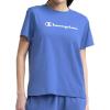 image:imageChampion Womens Classic Short Sleeve Graphic TShirt Standard Fit Script LogoCoastal Fjord