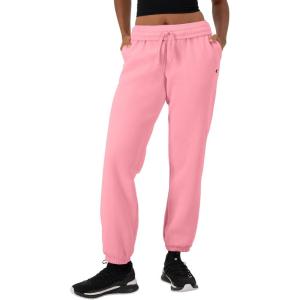 image:imageChampion Womens CinchedBottom Fleece Sweatpants Oversized Fit MidweightMarzipan Pink