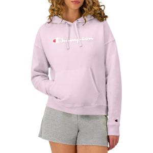 image:imageChampion Womens Hoodie Blank Canvas Powerblend Midweight Fleece Hoodie for WomenChantilly Pink Script