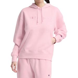 image:imageChampion Womens Hoodie Blank Canvas Powerblend Midweight Fleece Hoodie for WomenRose Shadow  Tonal Script Logo