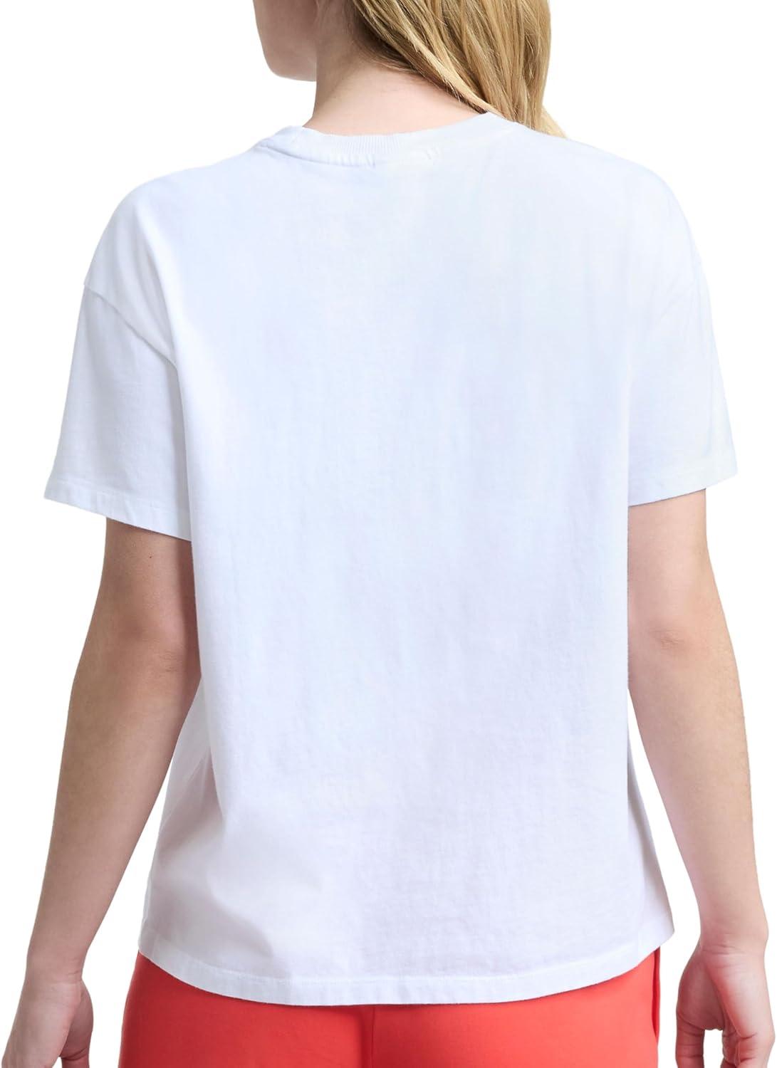 image:imageChampion Womens Classic Short Sleeve Graphic TShirt Loose Fit Script LogoBright White